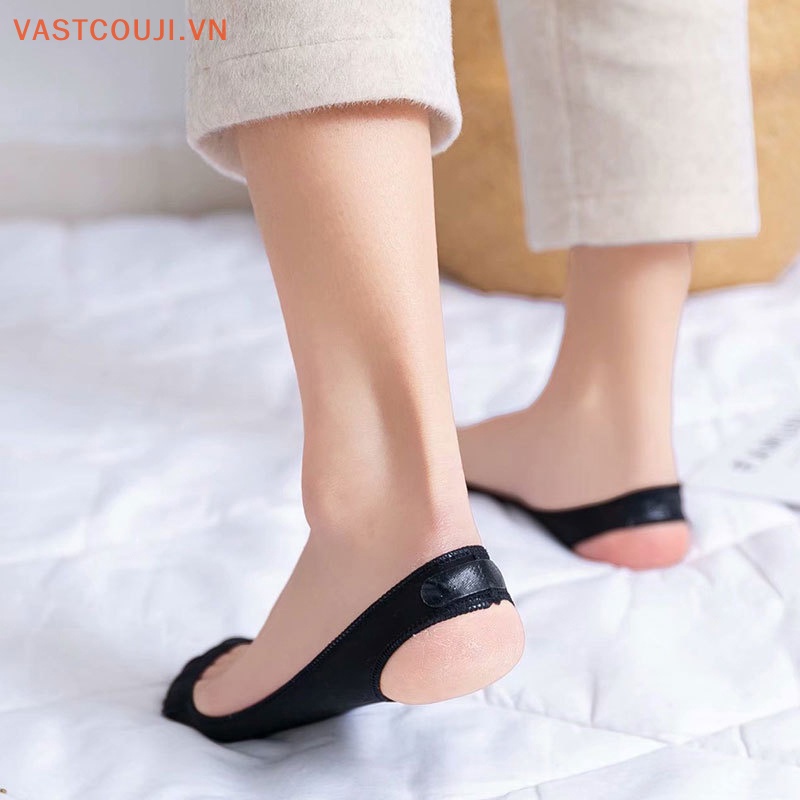 1 Đôi Vớ Thuyền Bằng Silicon Chống Trượt Thời Trang Mùa Hè Cho Nữ