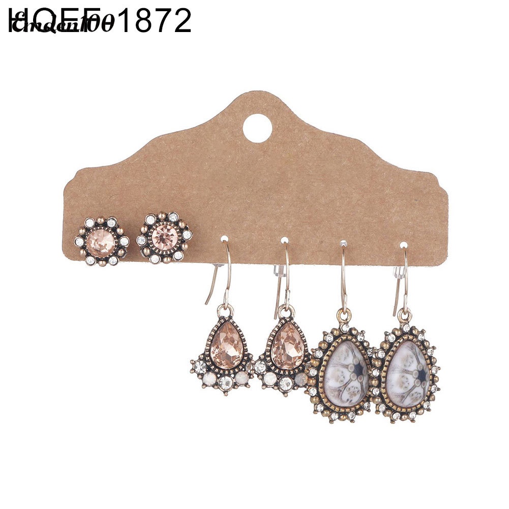 Set 3 Cặp Hoa Tai Tua Dua Thời Trang Cá Tính Cho Nữ