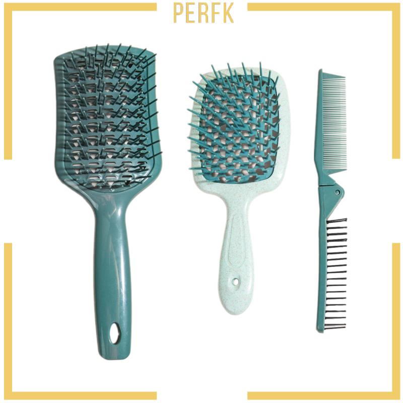 Bộ 3 Lược Chải Tóc Mềm Mại Dành Cho Người Lớn Và Trẻ Em