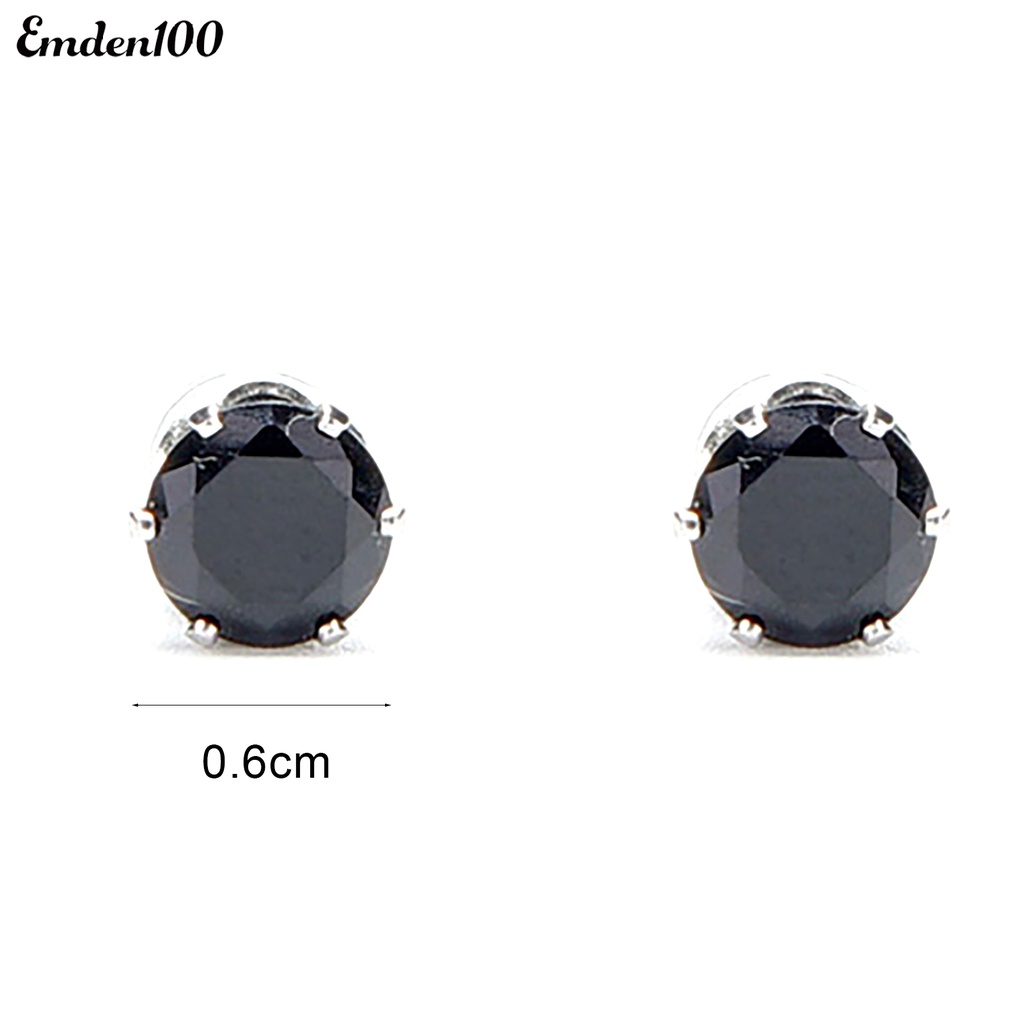 1 Đôi Bông Tai Đính Đá Thời Trang Dành Cho Nam Và Nữ