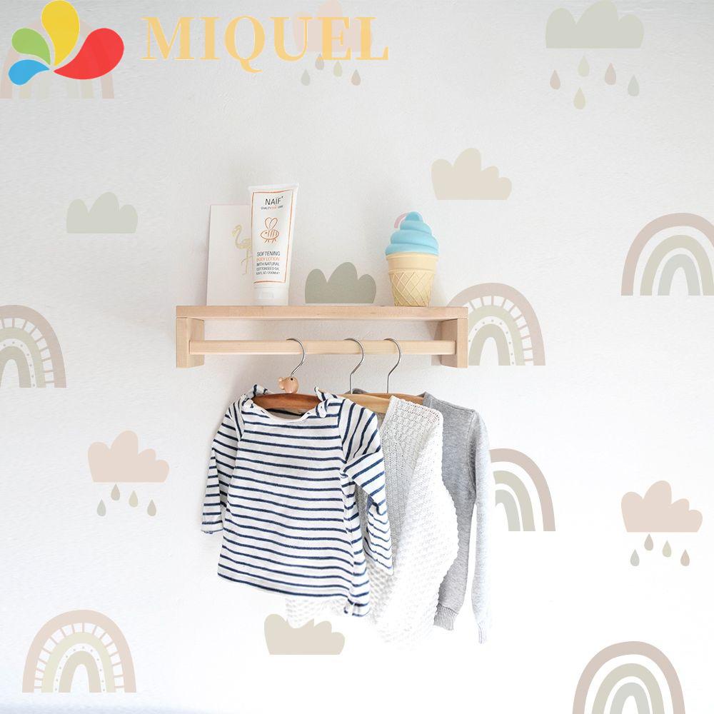 MIQUEL Miếng Dán Tường Trang Trí Hình Cầu Vồng Nhiều Màu Sắc