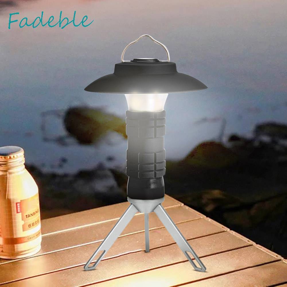 Đèn Cắm Trại 2200mAh Chống Thấm Nước 200LM Kèm Đế Chụp Đèn