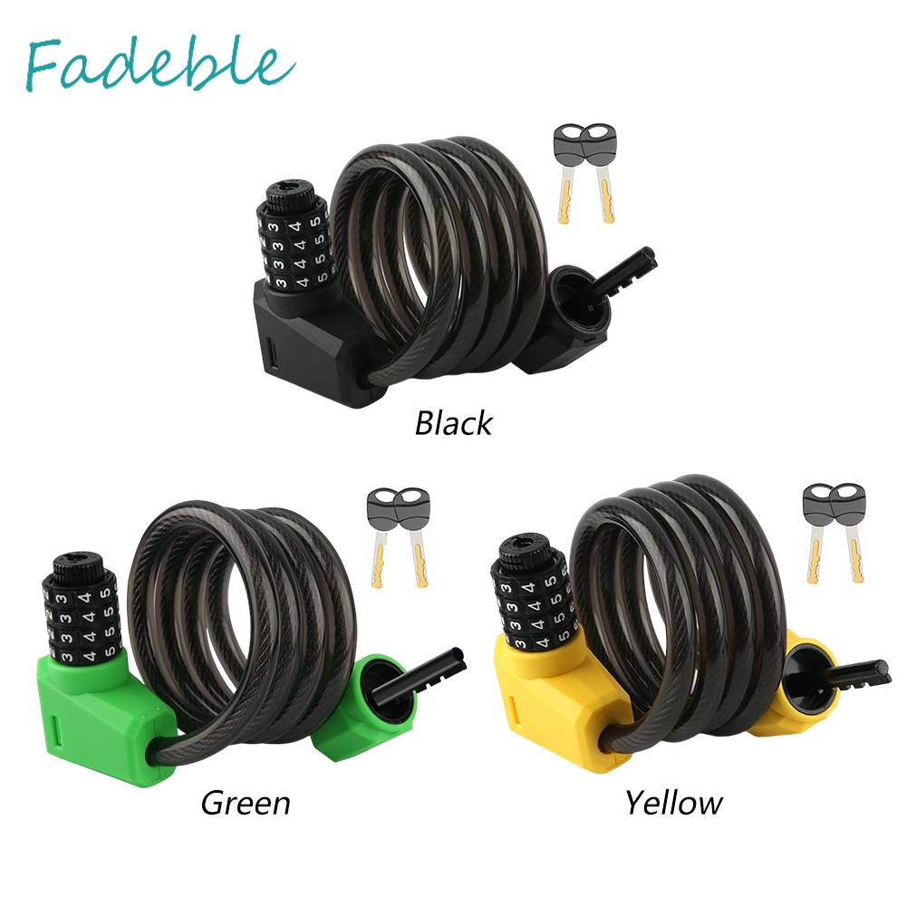 Dây Xích Khóa Xe Đạp / Xe Máy / Thuyền Kayak Có Mật Khẩu 1.2M