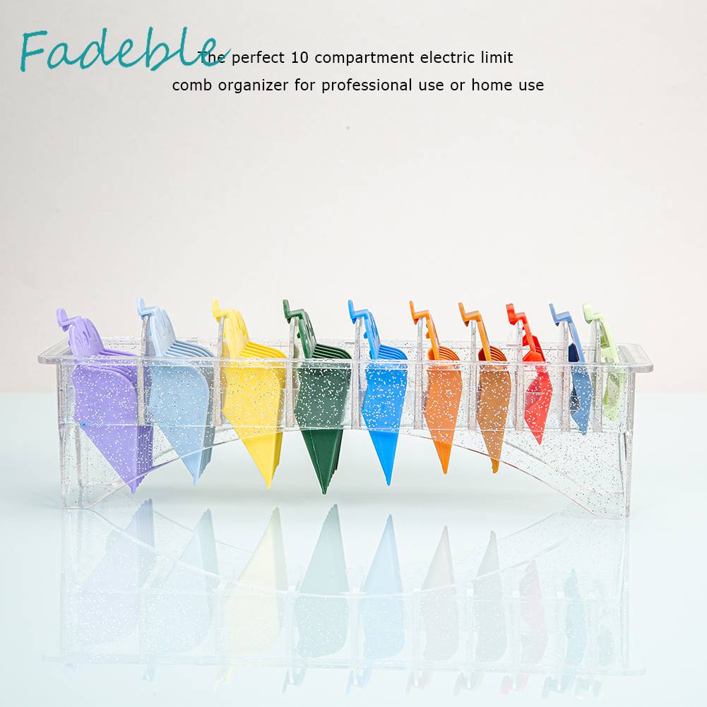 Hộp Đựng Lược Chải Tóc 10 Ngăn Bằng Nhựa Siêu Bền Tiện Dụng Cho Salon