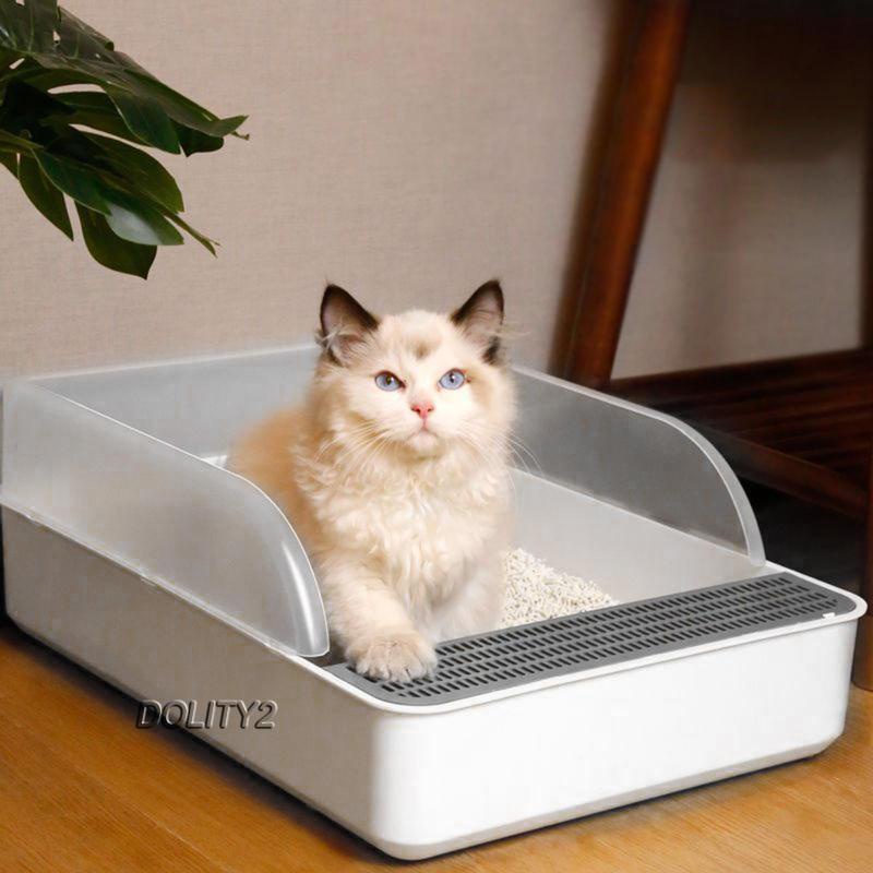 Hộp Cát Vệ Sinh Chống Văng Nước Cho Mèo Trong Nhà