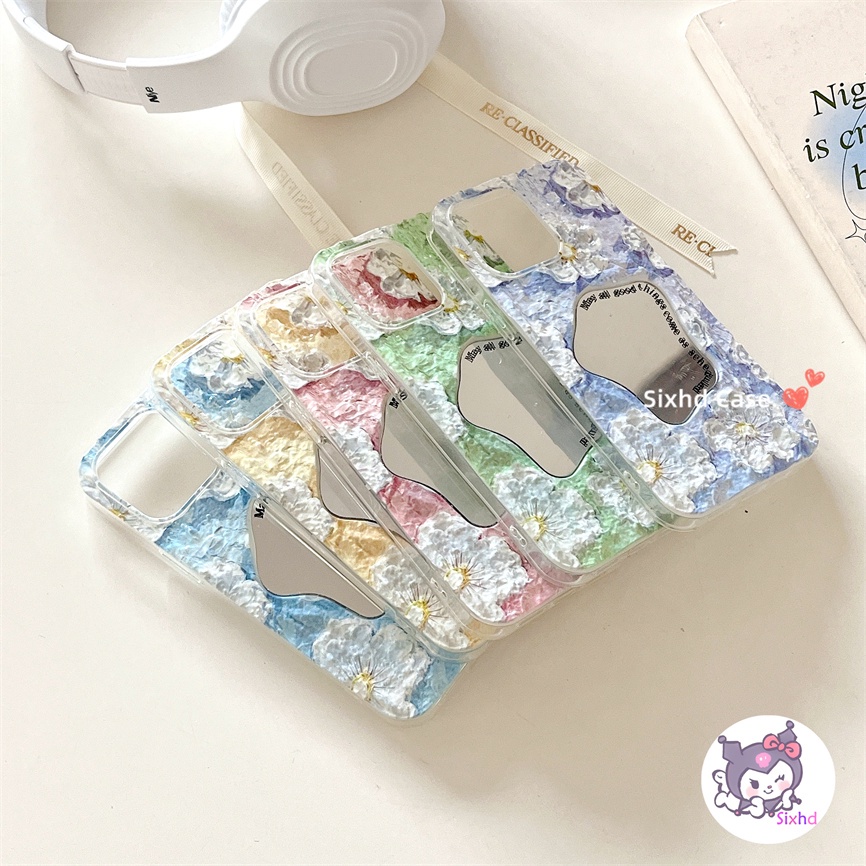 Ốp Lưng iPhone 8 7 6 6s Plus 11 14 13 12 Pro Max SE2020 X Xr Xs Max sixhd Ốp Điện Thoại Mềm Họa Tiết Hoa 3D Cho