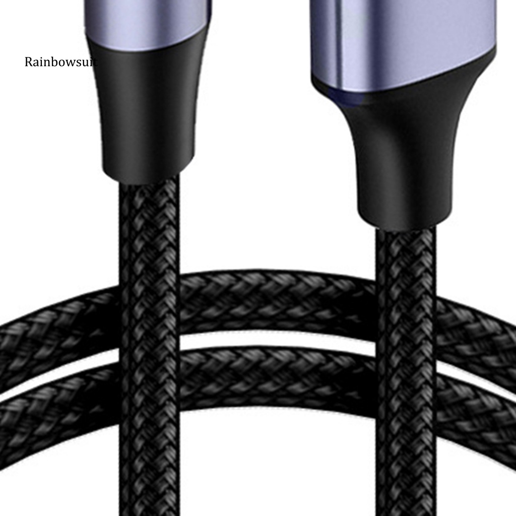 Dây Cáp Sạc Điện Thoại Type-C USB Bện Dây An Toàn Cho Xe Hơi