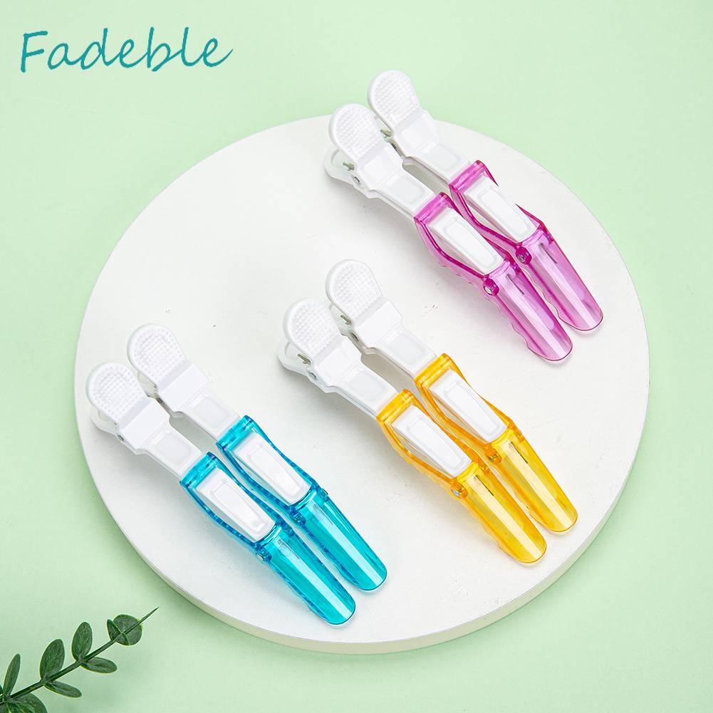 Set 6 Kẹp Nhựa Cố Định Tóc Hai Cổng Thiết Kế Nhỏ Gọn