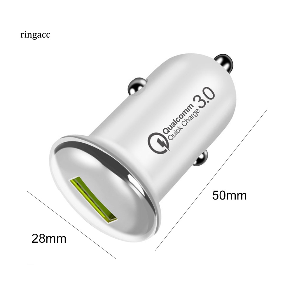 Tẩu Sạc Nhanh QC 30 Một Cổng USB Cho Điện Thoại / Laptop