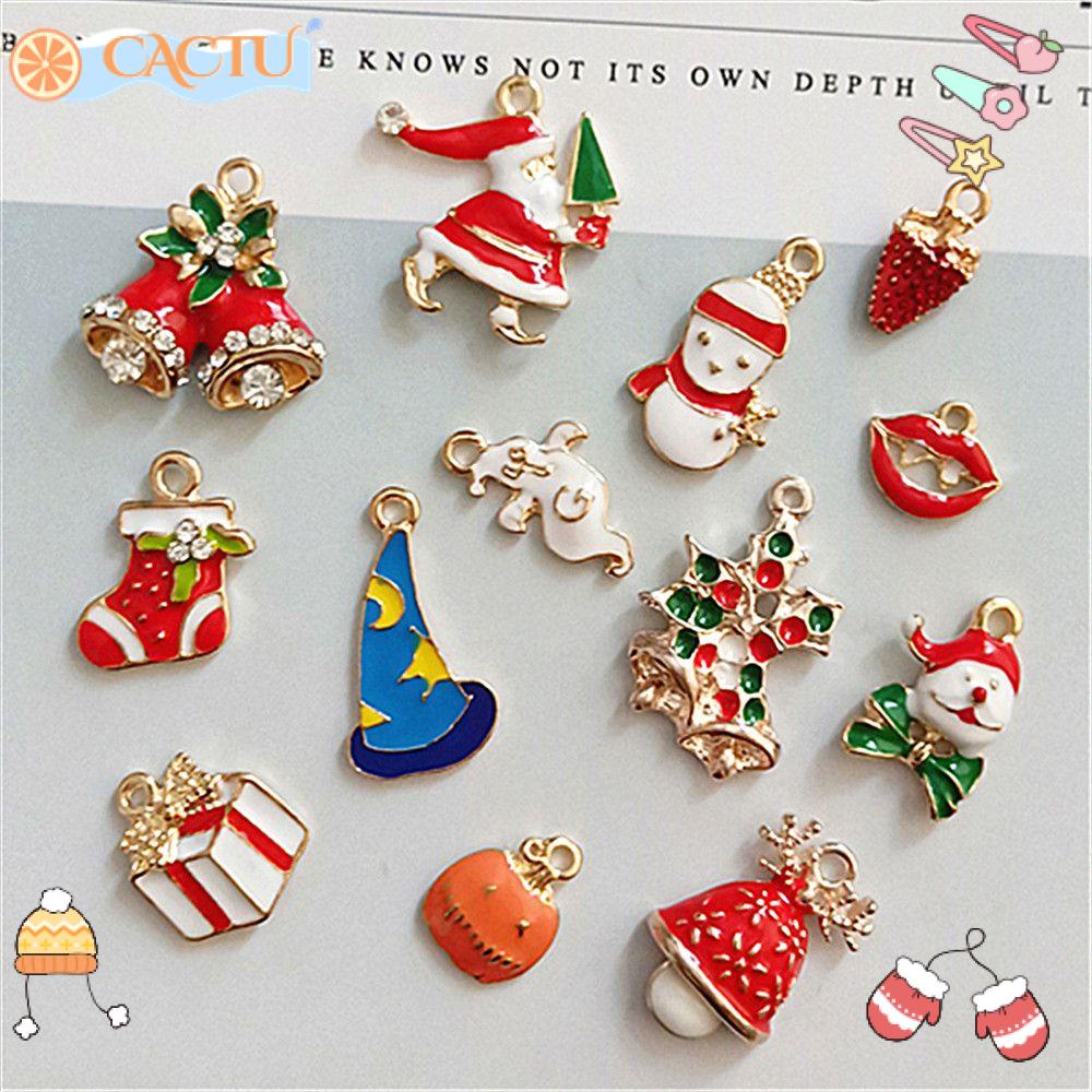 CACTU Set 10 Mặt Dây Chuyền Hình Vớ Giáng Sinh Ngộ Nghĩnh