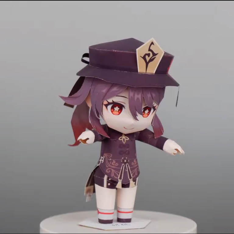 Mô hình giấy anime girl Chibi Hutao game