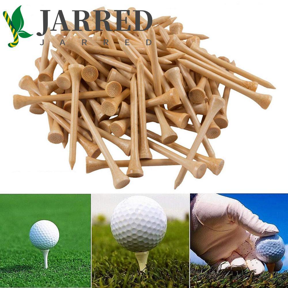 Bộ 100 đế đỡ bóng golf bằng gỗ tre 83mm 70mm 4 kích thước