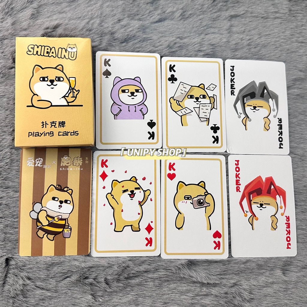 Bộ Bài Tây Chó SHIBA 55 Lá | Thẻ Bài Sưu Tầm Đáng Yêu