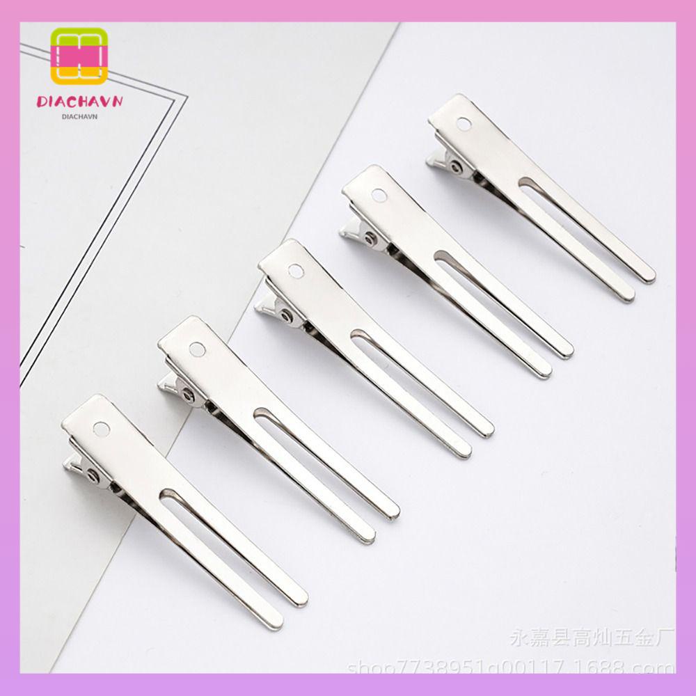 DIACHAVN Set 50 Kẹp Tóc Cá Sấu Bằng Thép Không Gỉ Cho Bé