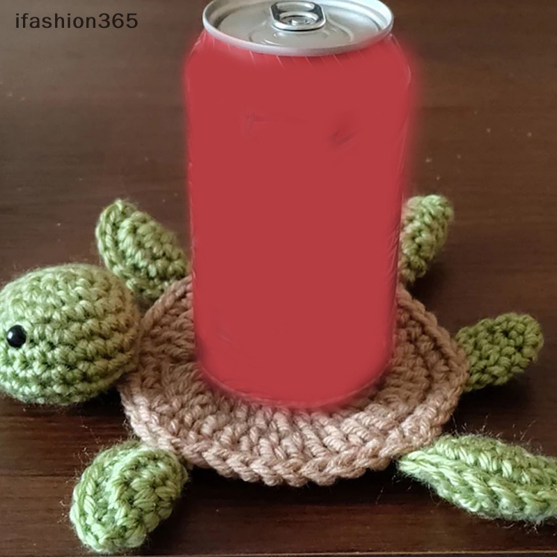 [ifashion365] Đế Lót Cốc Dệt Kim Hình Rùa Dễ Thương Lót Tách Trà Cho Tiệc Halloween