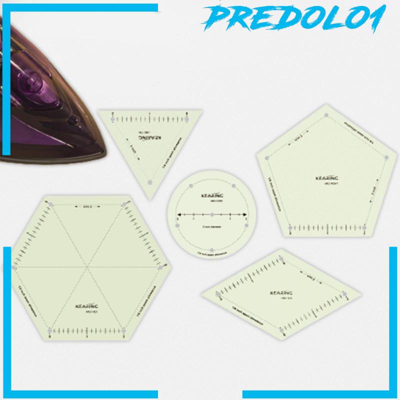 Set 5 Thước Đo Lường Bằng Sắt Nhiều Hình Dạng Chuyên Dụng Cho May Vá DIY