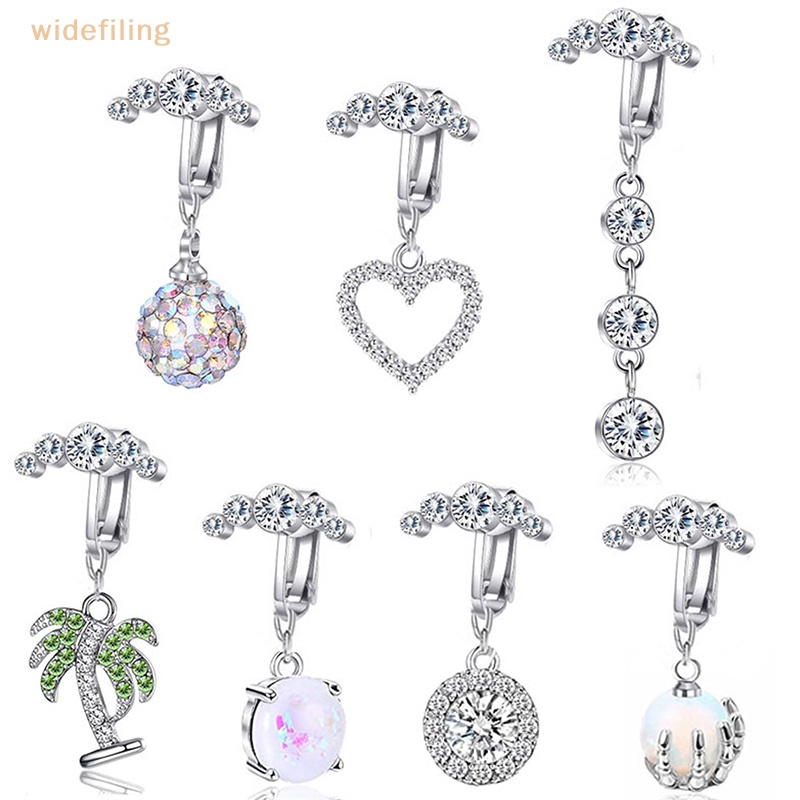 Khuyên RốN HìNh Tim BằNg ThéP Không Gỉ ĐíNh Đá Xinh XắN