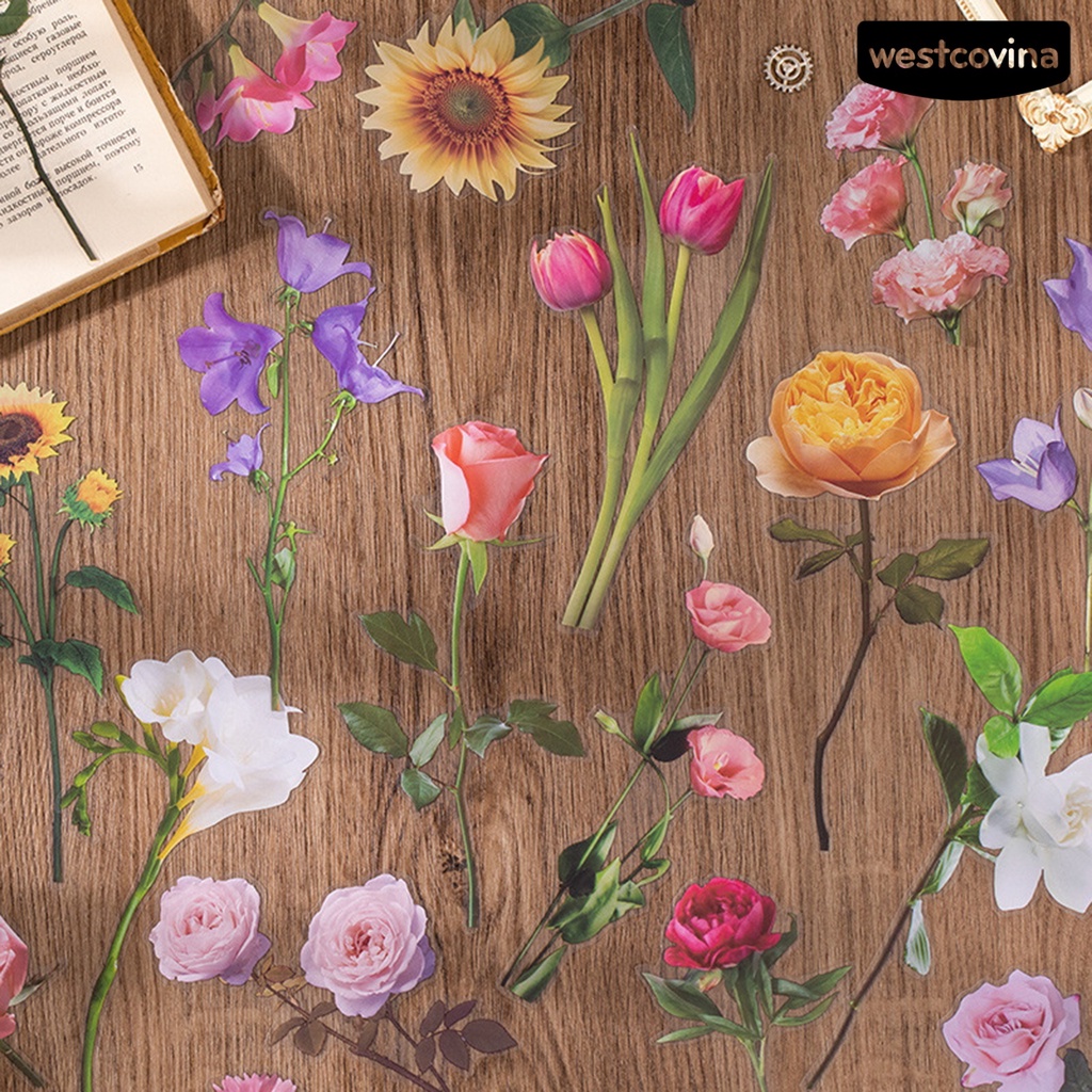 [WSTN] [WSTN]✎Bộ 20 Miếng Dán Chống Thấm Nước Tự Dính Trang Trí Sổ Tay