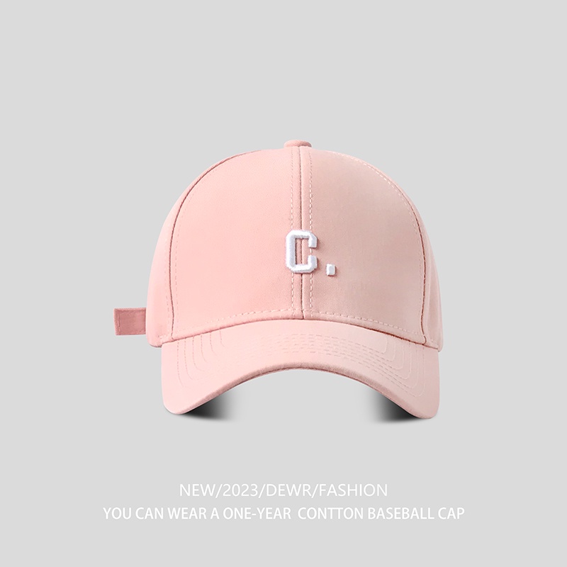 Mũ Lưỡi Trai Cứng Thêu Chữ Phong Cách Hàn Quốc Thời Trang Xuân Hè Cho Nữ