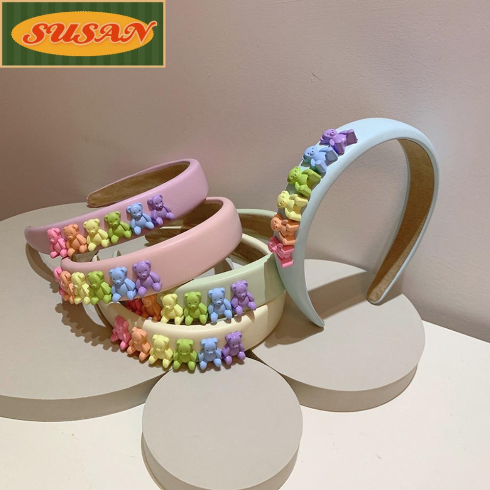 SUSANS Băng Đô Cài Tóc Hình Gấu Dễ Thương Cho Bé Gái