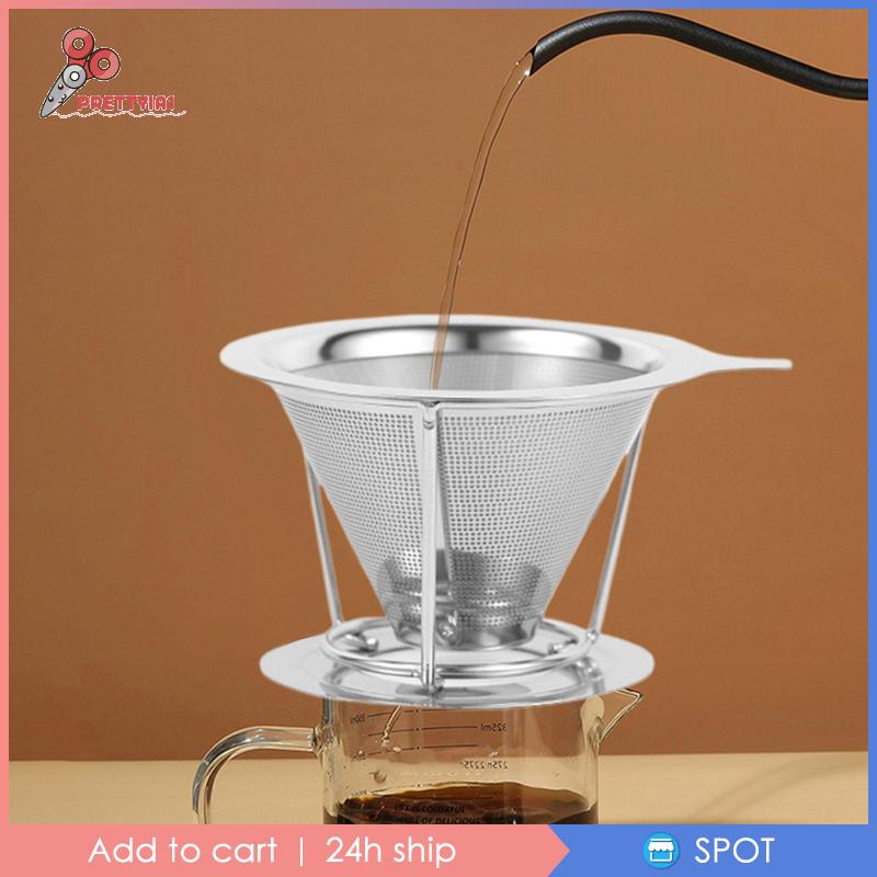 Dụng Cụ Lọc Cà Phê Bằng Thép Không Gỉ Hình Nón
