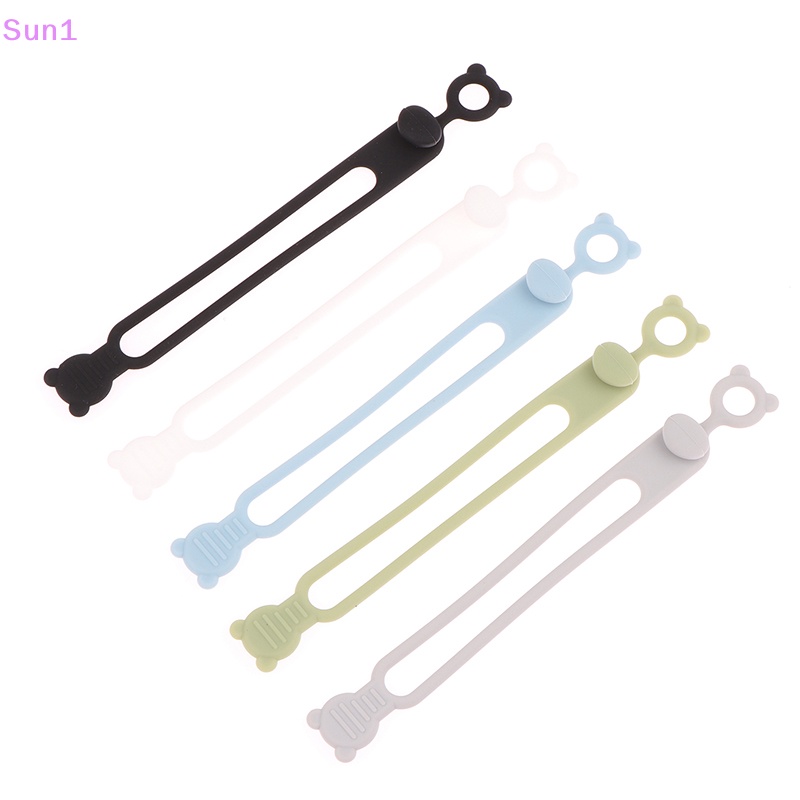 Set 10 / 10 Dây Silicone Buộc Cáp Đa Năng Tiện Dụng