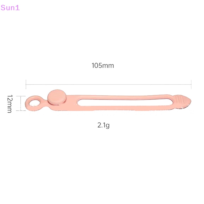 Set 10 / 10 Dây Silicone Buộc Cáp Đa Năng Tiện Dụng