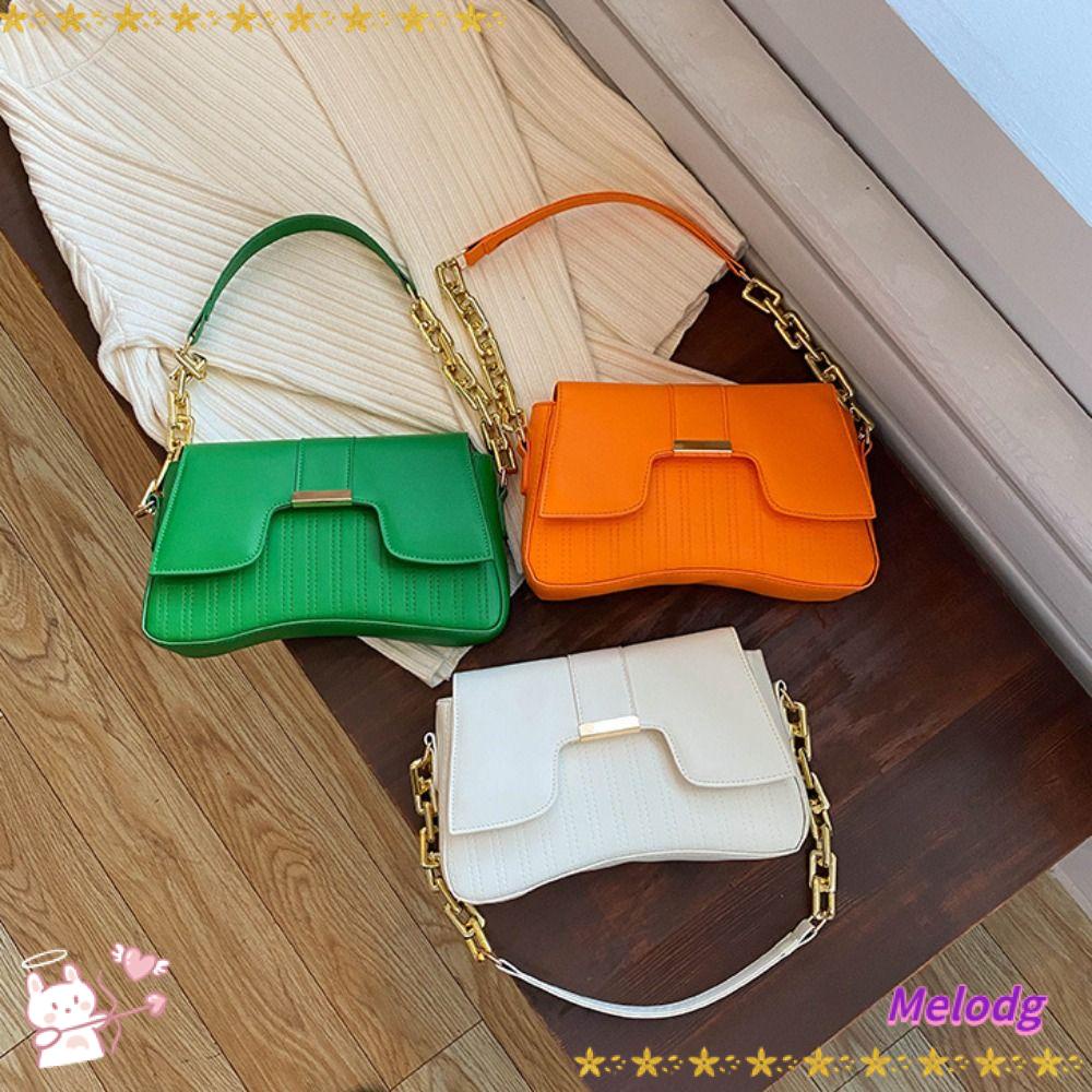 MELODG Túi Xách Màu Sắc Đơn Giản Thời Trang Cho Nữ