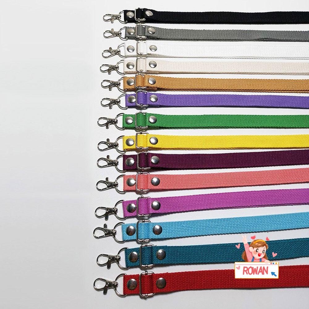 ROWANS Dây Đeo Túi Xách Bằng Vải Canvas 130cm Điều Chỉnh Được Gắn Đinh Tán Thời Trang Cho Nữ