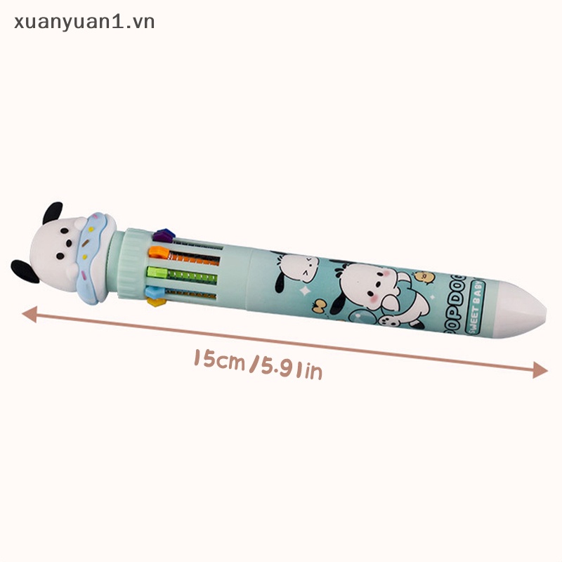 Bút Bi Ngòi 0.7mm 10 Màu Họa Tiết Hoạt Hình Xinh Xắn