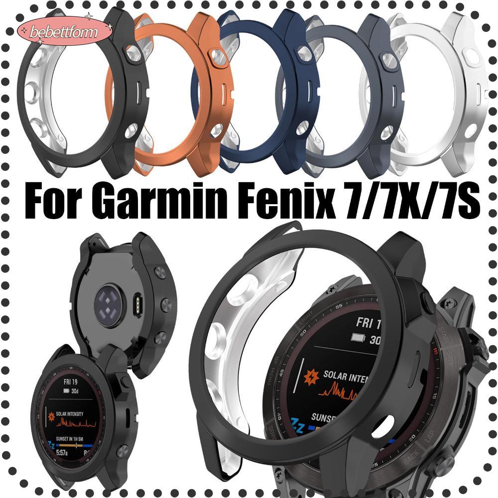 BEBETTERM Ốp TPU Mạ Chống Sốc Chống Bụi Bảo Vệ Cho Đồng Hồ Garmin Fenix 7 / 7X / 7S