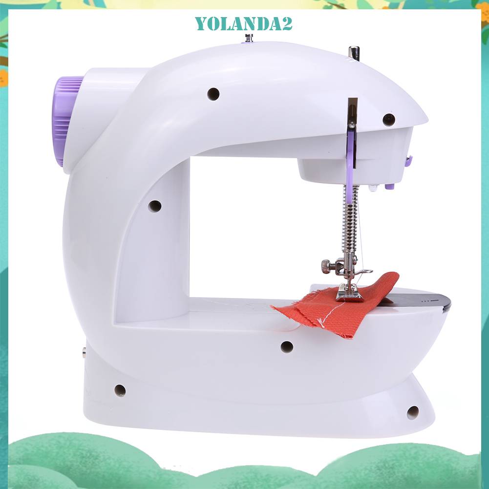 Máy May Điện Đa Năng Có Bàn Đạp Chân Gắn Đèn LED Mini