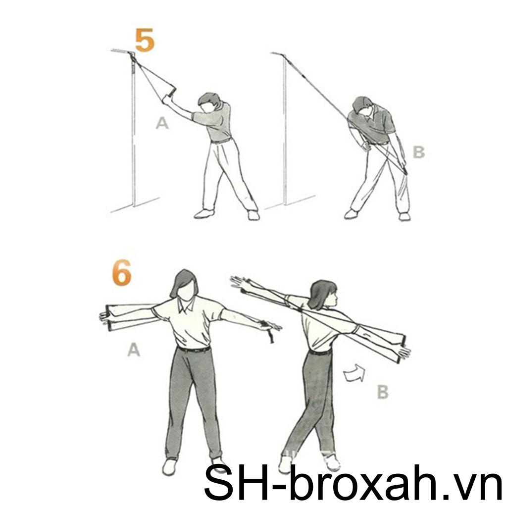 Dây Đai Co Giãn Chịu Lực Hỗ Trợ Tập Luyện Đánh Golf Tại Nhà