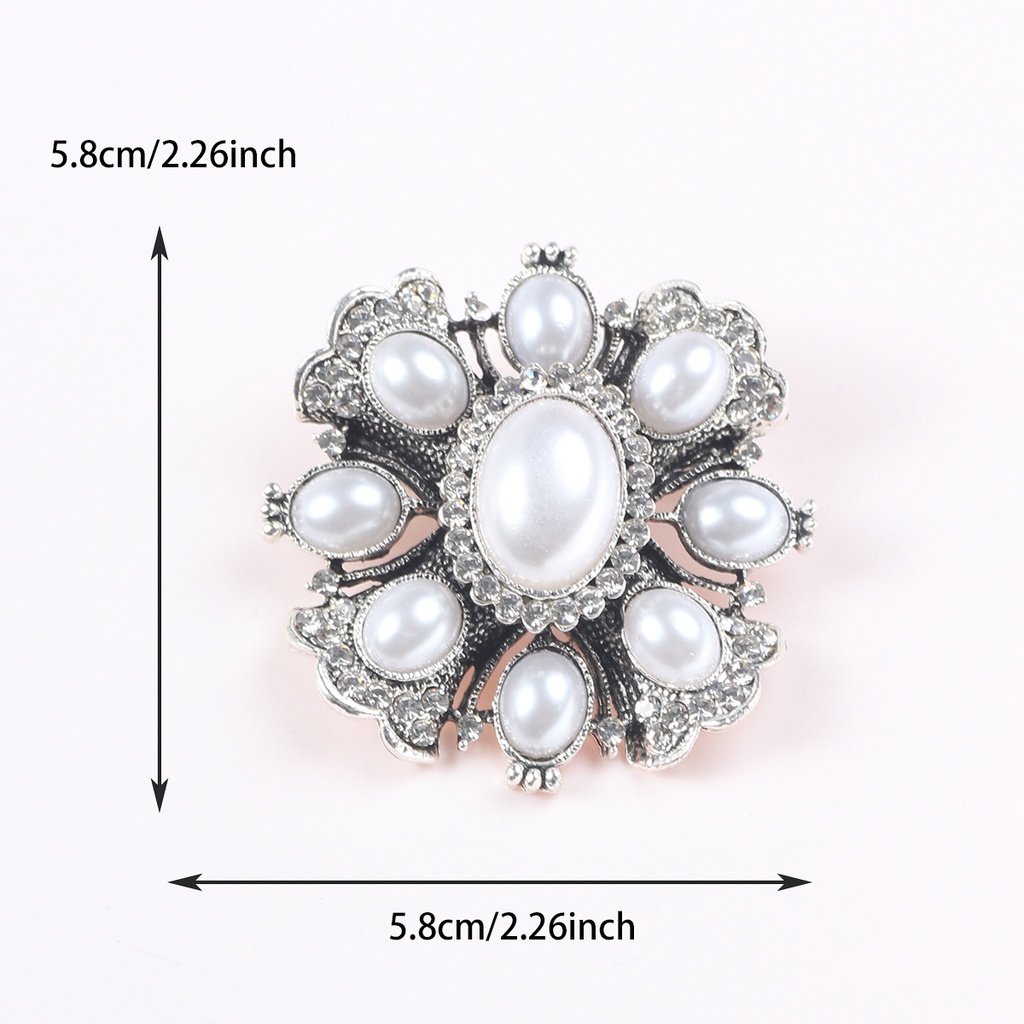 Ghim Cài Áo Đính Đá Pha Lê Phong Cách Baroque Cổ Điển