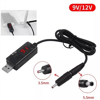 Cáp USB tăng áp có led hiển thị Volt(5V==>9V/12V)(dây USB tăng áp)