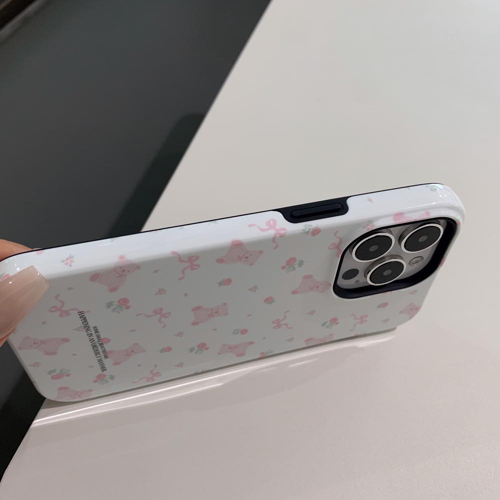 Ốp Điện Thoại Cứng Hình Gấu Cho iphone 11 12 12pro 12promax 13 13pro 13promax 14 14pro 14promax 15 15pro 15promax