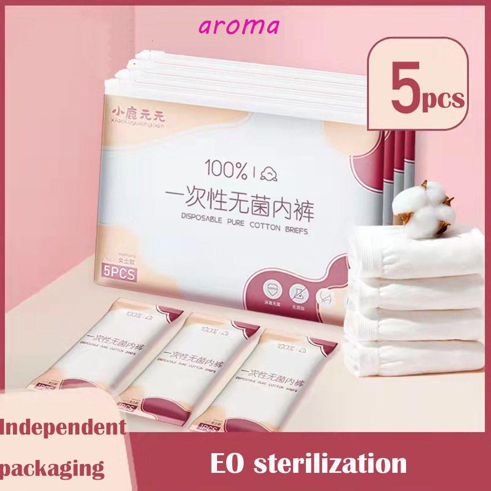 AROMA Bộ 5 Quần Lót Cotton Mềm Mại Dùng Một Lần