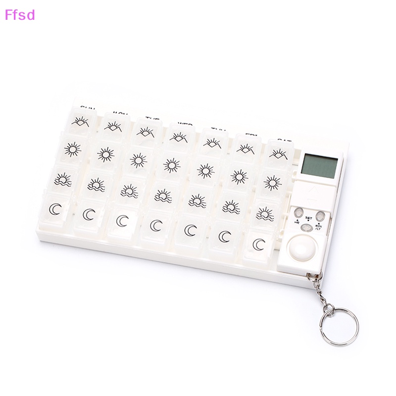 Hộp Đựng Thuốc Thông Minh 28 Ô LCD Có Nhắc Nhở Nhắc Nhở