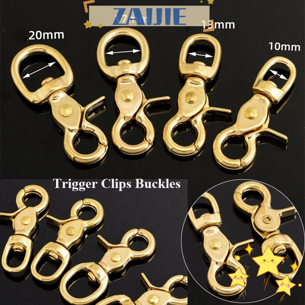 ZAIJIE24 Khóa Cài Bằng Kim Loại Đồng 4 Kích Cỡ Cho Dây Da / Hành Lý