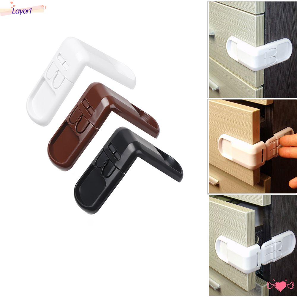 LAYOR1 Set 1 / 4 Khóa Cửa Tủ Đa Năng Bảo Vệ An Toàn Cho Bé