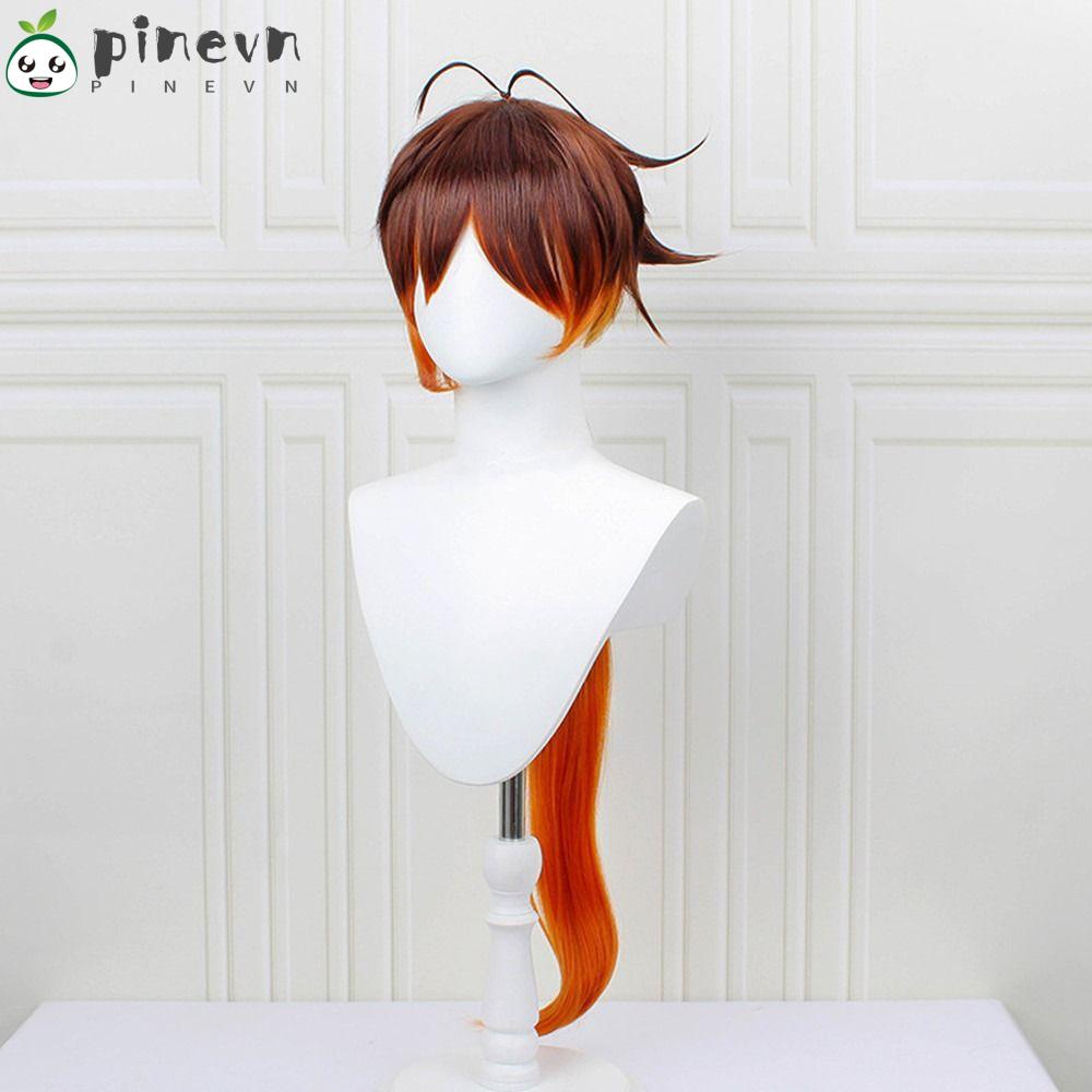 PINEVN Mũ Đội Tóc Giả Dài 90cm Chịu Nhiệt Hóa Trang Nhân Vật Va Chạm