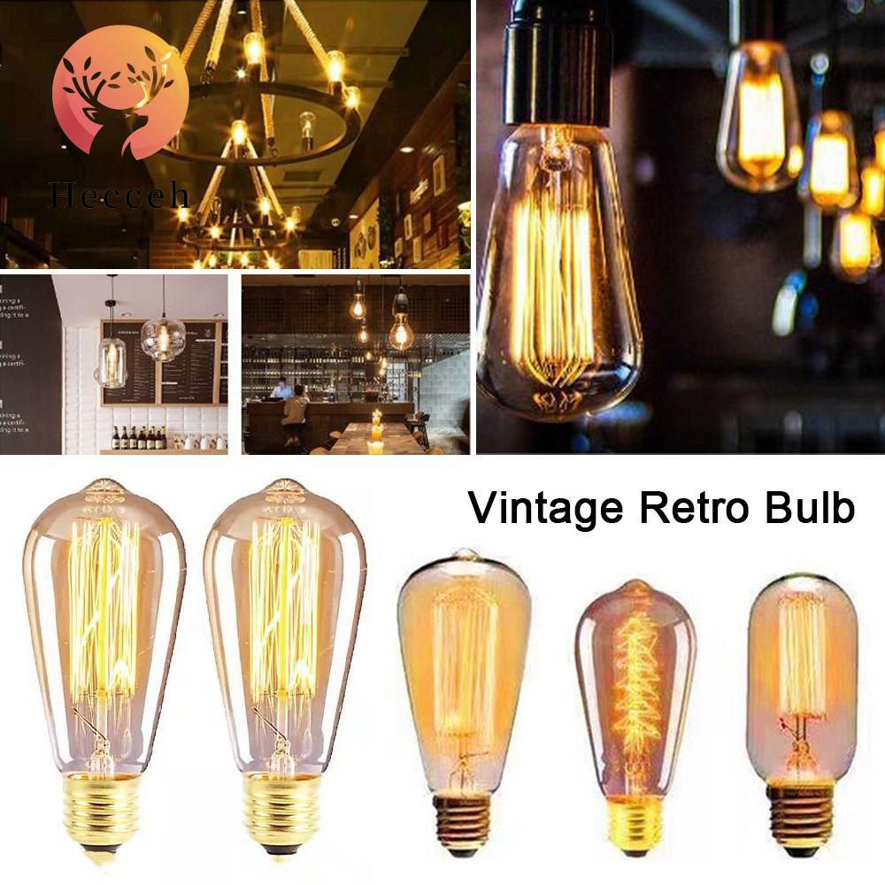 HECCEH Đuôi Đèn E27 Có Giá Đỡ Kiểu Cổ Điển