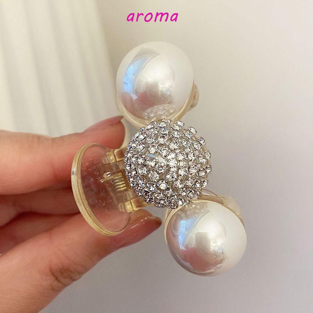 AROMA Kẹp Tóc Hình Trái Cherry Đính Đá Thời Trang