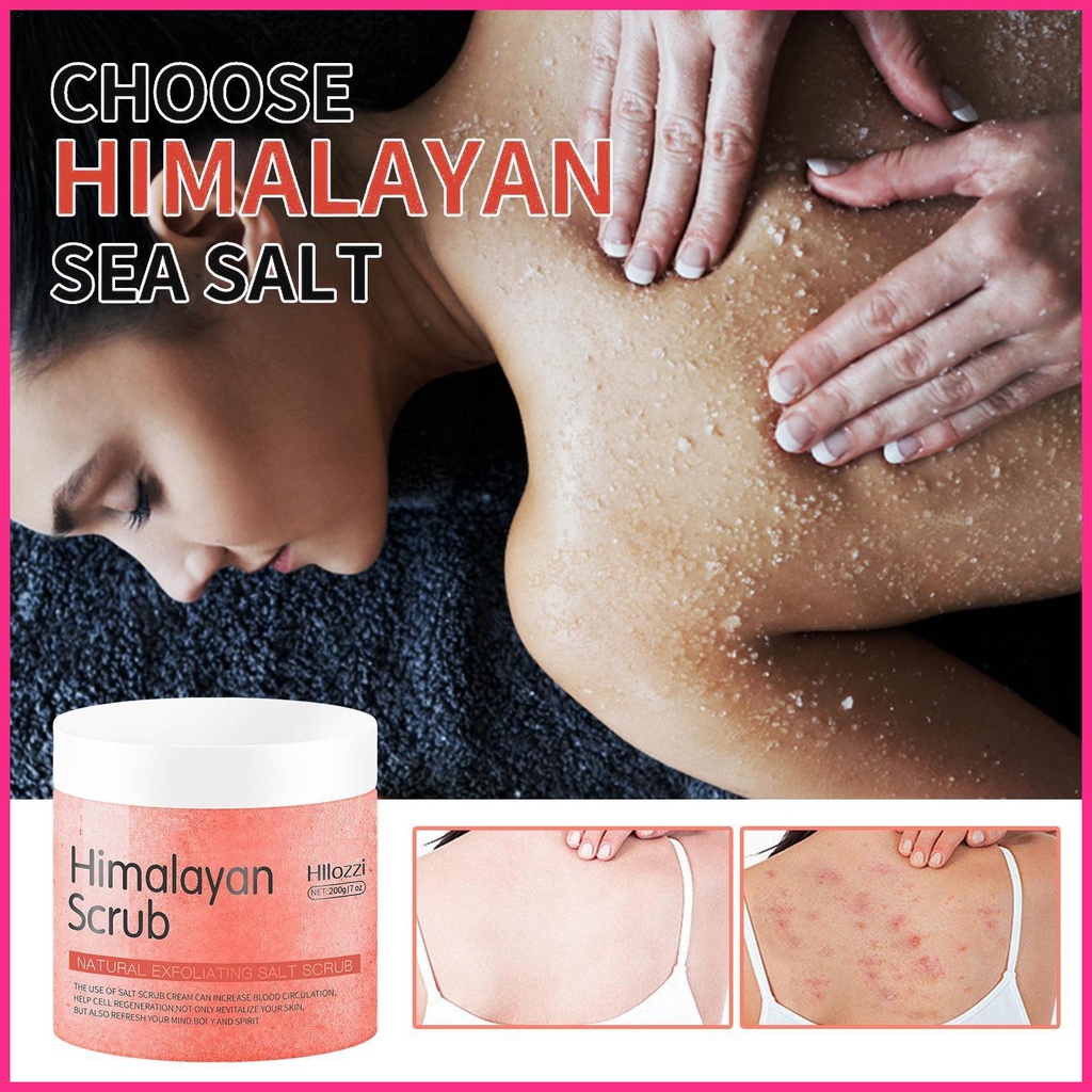 Muối Hồng Himalaya Tẩy Tế Bào Chết Tự Nhiên Dưỡng Ẩm Làm Sạch Sâu Cho Da