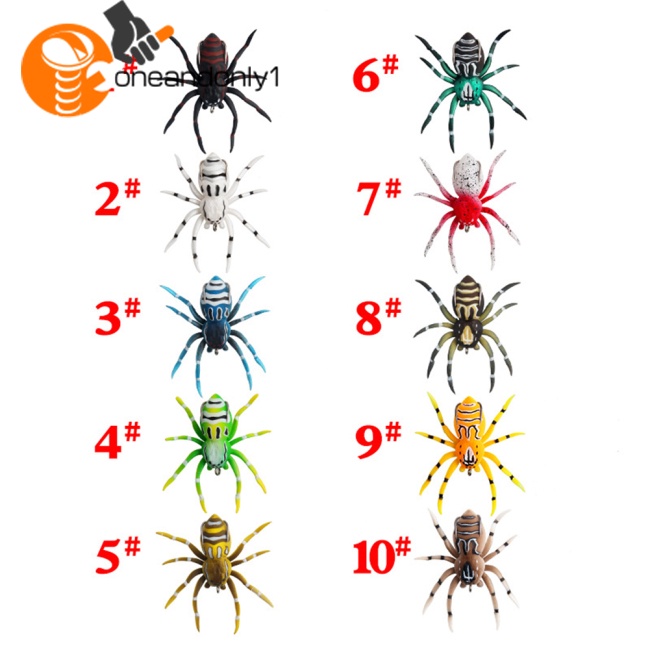 Mồi Câu Cá Giả Hình Nhện Bằng Silicon Mềm 7cm6g