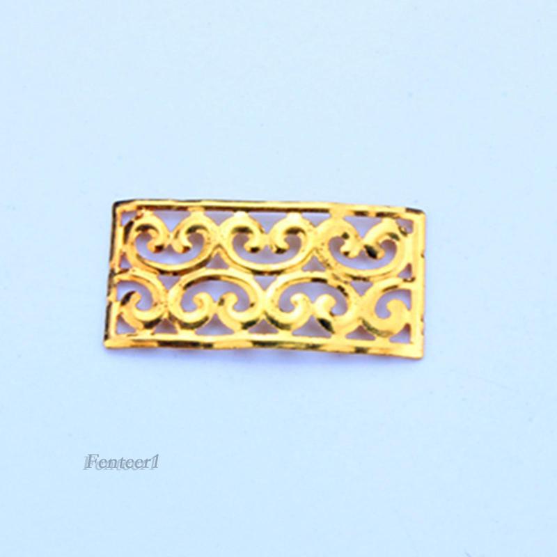 Set 100 Vòng Kim Loại Xỏ Hạt Dùng Để Trang Trí Tóc Bện / Râu