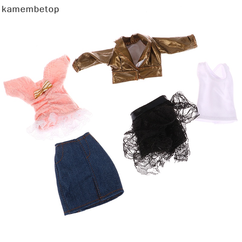 Đầm Ngắn Hai Mảnh Thời Trang Cho Búp Bê 30cm