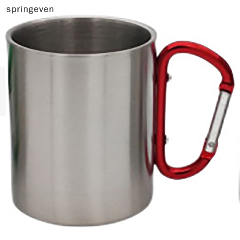 Cốc Uống Nước Bằng Thép Không Gỉ Hai Lớp Chịu Nhiệt 220 / 300ml Isolag Có Móc Treo