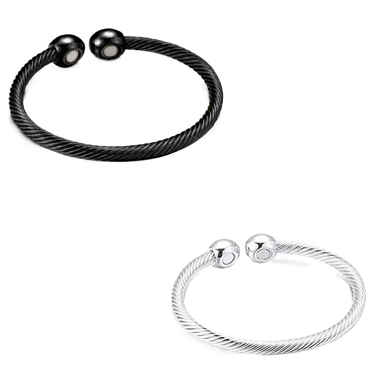 Magnetic Bracelet Women Men Bangle Cuff Copper Healing Therapy Arthritis Jewelry