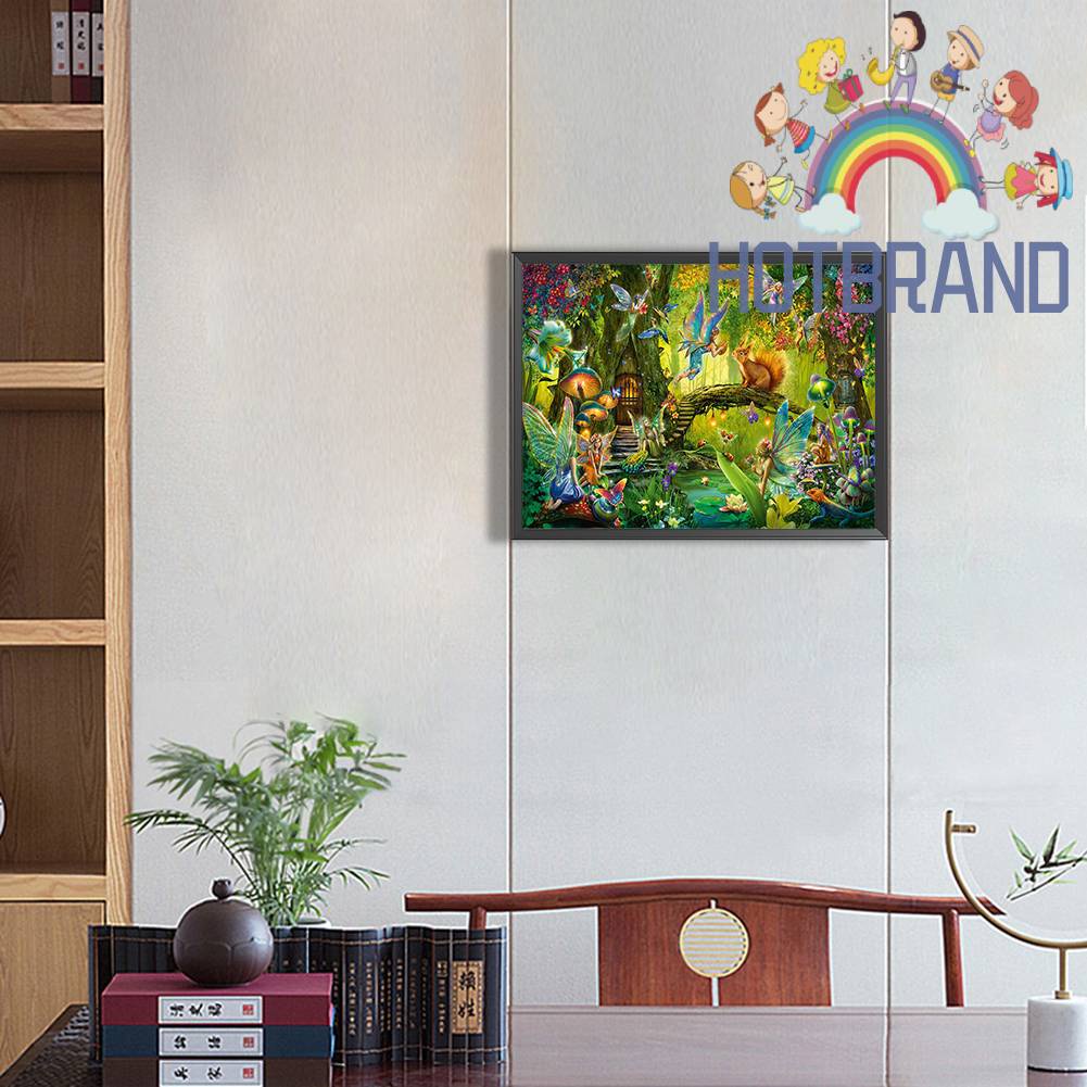 Tranh Đính Đá Kim Cương Toàn Bộ 5D DIY Hình Vẽ Elf